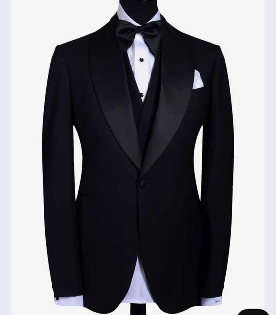 Black 3-piece tuxedo BAGOZZA-MILANO suit
